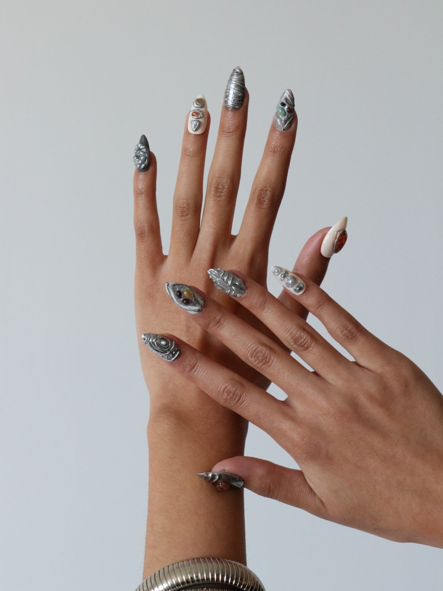 Silver Stone Set