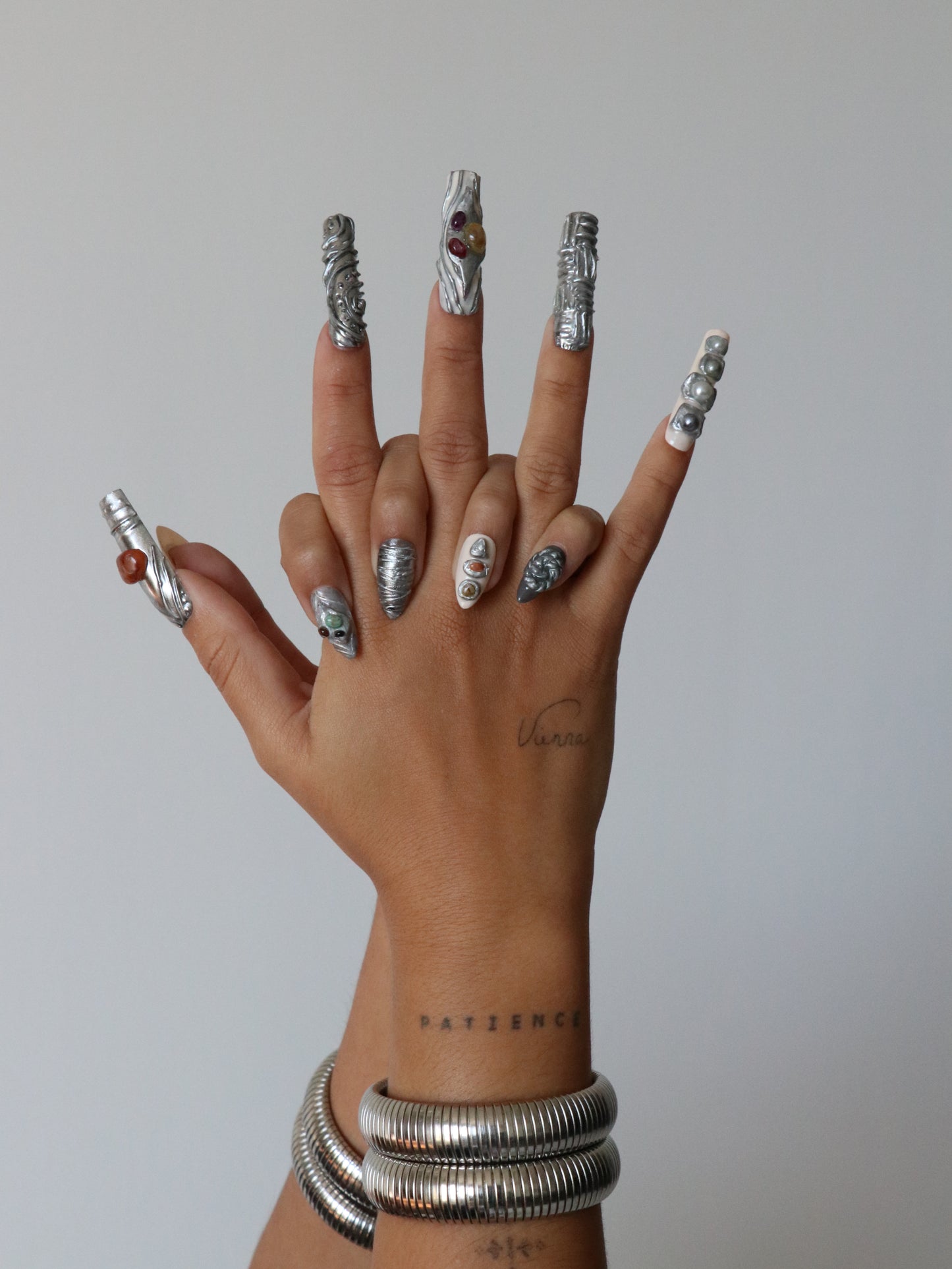 Silver Stone Set