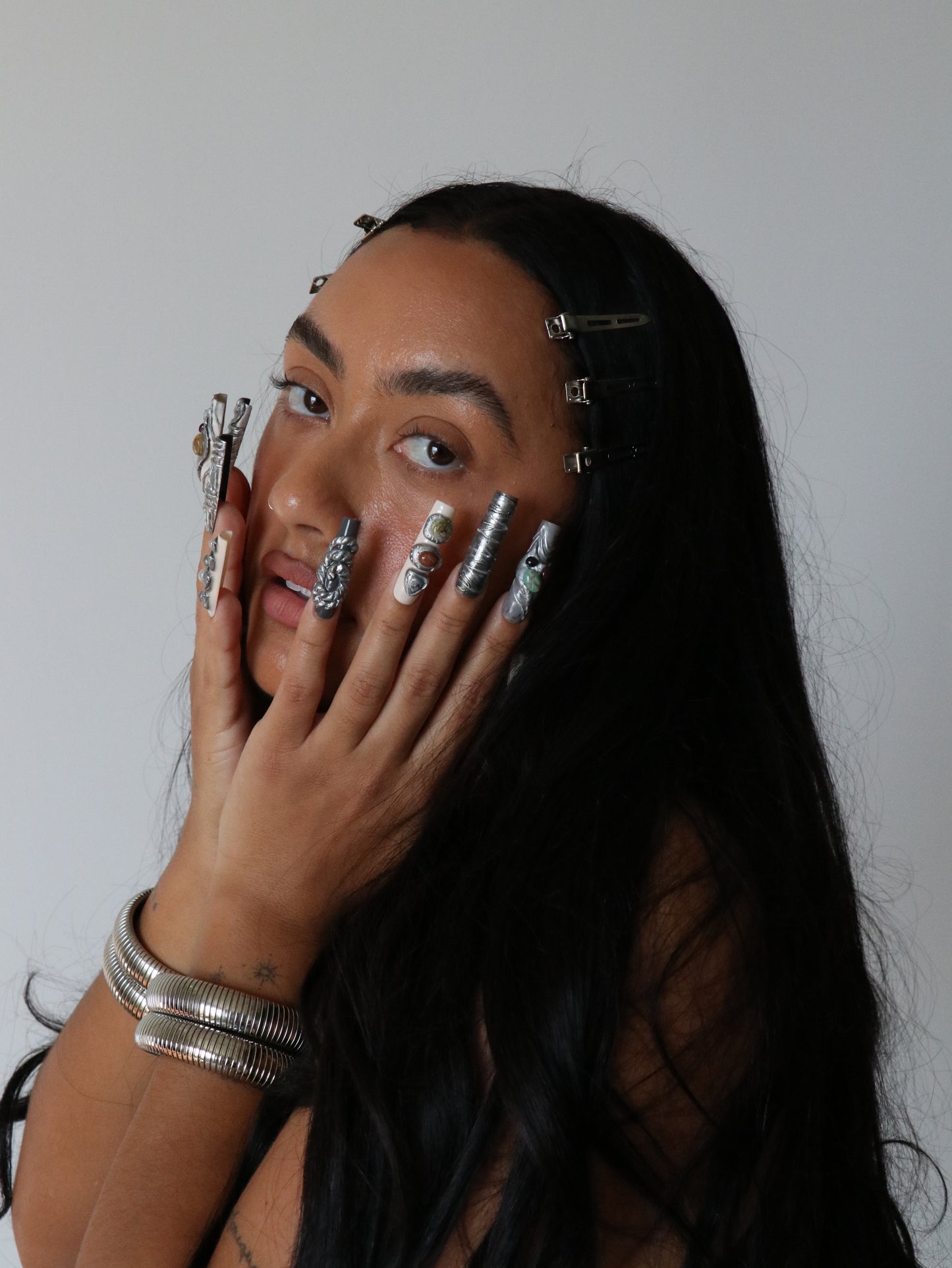 Silver Stone Set