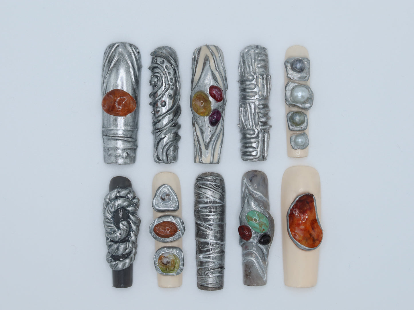Silver Stone Set