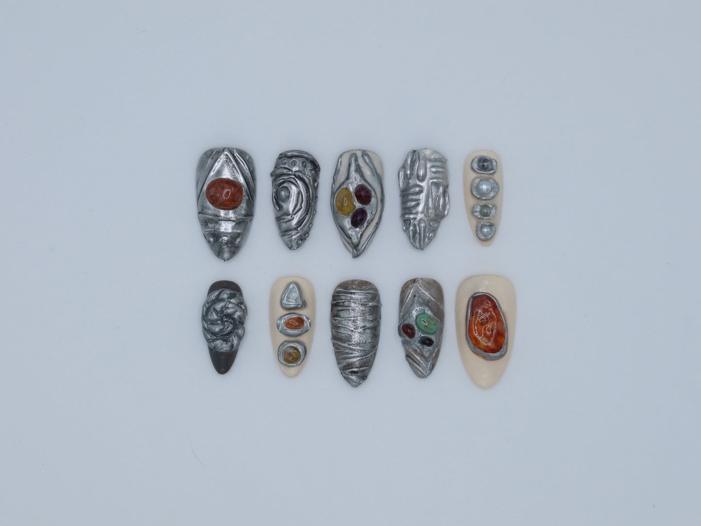 Silver Stone Set