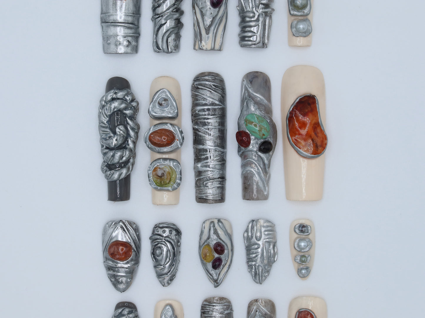 Silver Stone Set