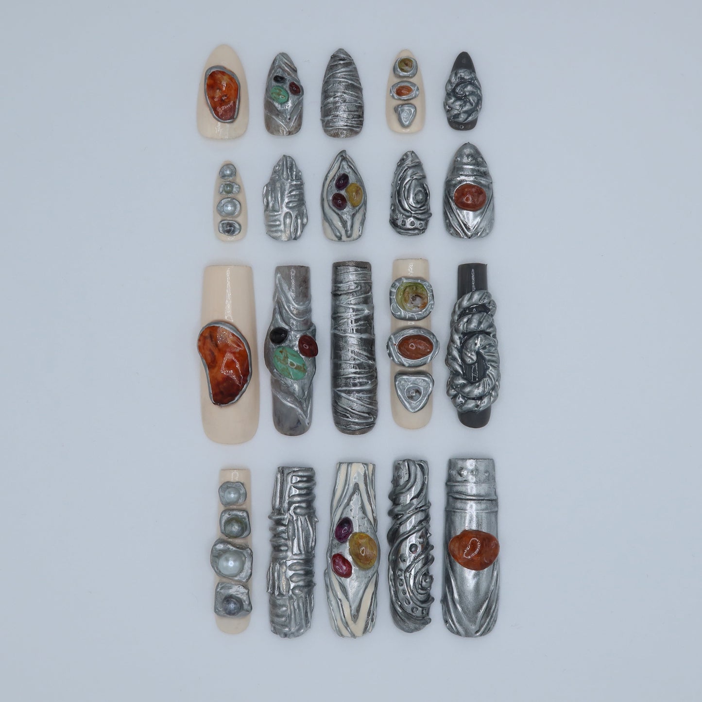 Silver Stone Set