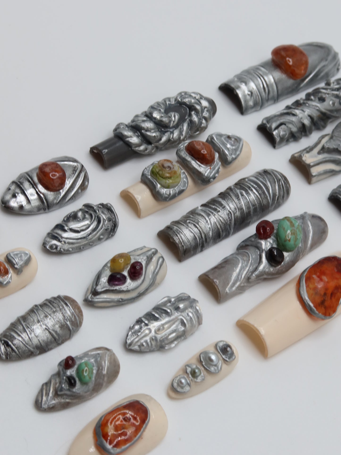 Silver Stone Set